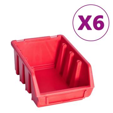 39 Piece Storage Bin Kit - Red and Black | Hipomarket