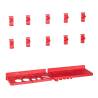 39 Piece Storage Bin Kit - Red and Black | Hipomarket