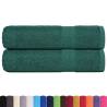 Hand Towels 2 Pcs Green - 100% Cotton, 50x100 cm