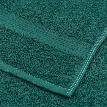 Green Bath Towels 4 pcs - Soft 100% Cotton 100x150 cm