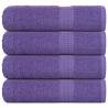  Shower Towels 4 pcs Purple 70x140 cm 360 gsm 100% Cotton Colour purple Size 70 x 140 cm Quantity in Package 4 