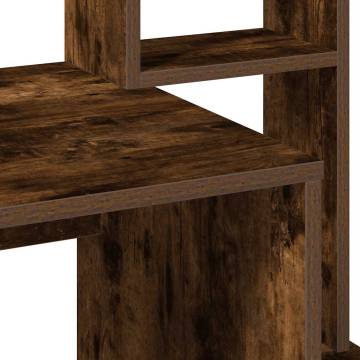 Desk with Shelves Smoked Oak - Stylish & Functional 100x45 cm