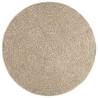 Rug ZIZUR Beige Ø 120 cm - Jute Look for Indoor & Outdoor Use