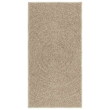 Rug ZIZUR Beige 60x110 cm - Durable Jute Look for Indoors & Outdoors