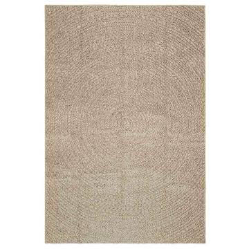 Rug ZIZUR Beige 140x200 cm - Indoor & Outdoor Comfort