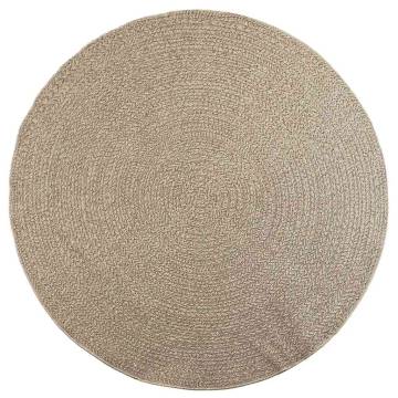 Rug ZIZUR Beige Ø 200 cm - Stylish Indoor & Outdoor Decor