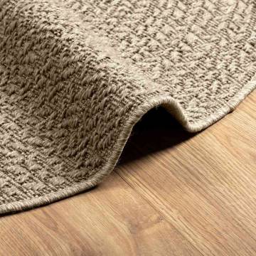 Rug ZIZUR Beige Ø 200 cm - Stylish Indoor & Outdoor Decor