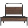 Brown Oak Bed Frame 100x190 cm | Sturdy & Stylish Design