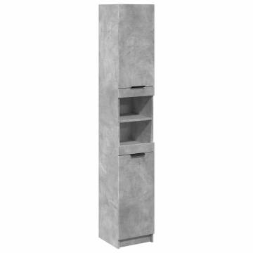 Concrete Grey Bathroom Cabinet - Stylish Storage Solution