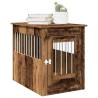  Dog Crate Furniture Old Wood 55x80x68 cm Engineered Wood Colour old wood Size 55 x 80 x 68 cm 