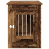 Dog Crate Furniture Old Wood - Stylish Pet Kennel & End Table