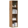 Book Cabinet Artisan Oak - Elegant 4-Tier Storage Solution