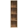 Book Cabinet Artisan Oak - Elegant 4-Tier Storage Solution