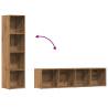 Book Cabinet Artisan Oak - Elegant 4-Tier Storage Solution