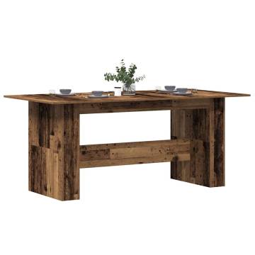 Old Wood Dining Table - 180x90 cm Engineered Wood | Hipo Market