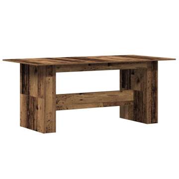 Old Wood Dining Table - 180x90 cm Engineered Wood | Hipo Market