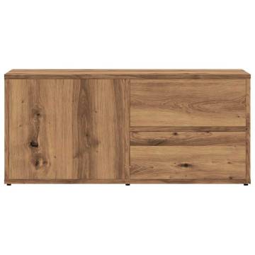 Stylish Artisan Oak TV Cabinet - 80x34x35.5 cm