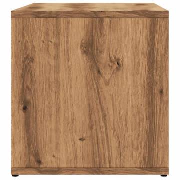 Stylish Artisan Oak TV Cabinet - 80x34x35.5 cm