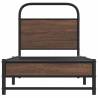 Brown Oak Bed Frame 75x190 cm - Stylish & Durable Design