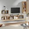 4 Piece TV Cabinet Set - Sonoma Oak Engineered Wood | Hipomarket