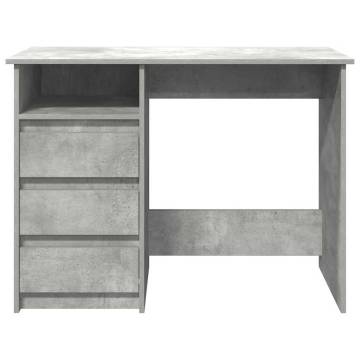 Concrete Grey Desk - Stylish Engineered Wood | Hipo Market