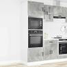 Oven Cabinets 2 pcs Lucca Concrete Grey - Durable Storage