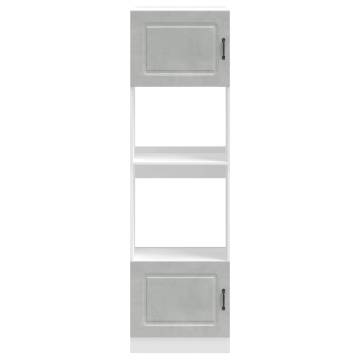 Oven Cabinets 2 pcs Lucca Concrete Grey - Durable Storage