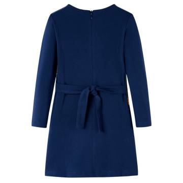 Kids' Dress with Long Sleeves Navy 116 - Affordable Quality Wear