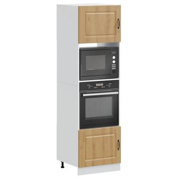 Oven Cabinets 2 pcs Lucca Artisan Oak | Durable & Stylish