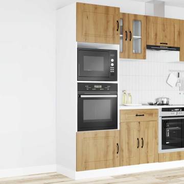 Oven Cabinets 2 pcs Lucca Artisan Oak | Durable & Stylish