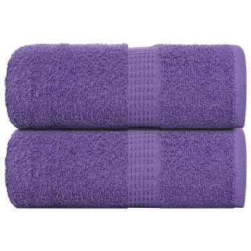 Soap Towels 2 pcs Purple 30x30 cm - 100% Cotton | Hipo Market