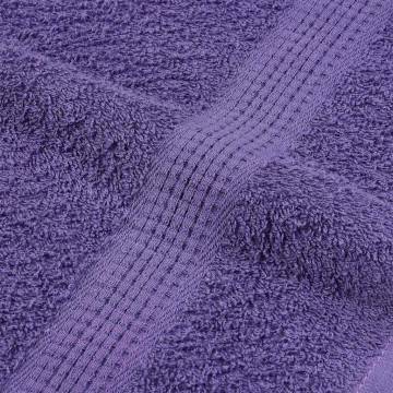 Soft Purple Hand Towels - 4 Pcs, 100% Cotton | HipoMarket