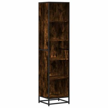 Book Cabinet Smoked Oak 40x35x170.5 cm | Modern Storage Solution