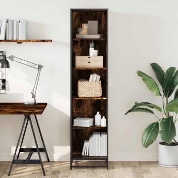 Book Cabinet Smoked Oak 40x35x170.5 cm | Modern Storage Solution