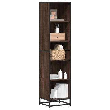 Book Cabinet Brown Oak - Stylish Storage | HipoMarket