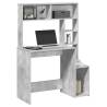  Desk with Shelves Concrete Grey 100x45x140 cm Engineered Wood Colour concrete grey 