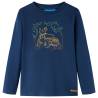 Kids' T-shirt with Long Sleeves Navy Blue 116 Colour navy blue Size 116 (5-6y) 