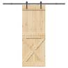  Sliding Door with Hardware Set 85x210 cm Solid Wood Pine Size 85 x 210 cm (213.5 cm) Quantity in Package 1 Model cross design 