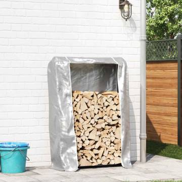 Firewood Rack with Rain Cover - Durable Galvanised Steel