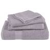 10 Pcs Grey Cotton Towels - 100x200 cm, Soft & Absorbent