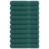  Sauna Towels 10 pcs Green 80x200 cm 360 gsm 100% Cotton Colour green Size 80 x 200 cm Quantity in Package 10 