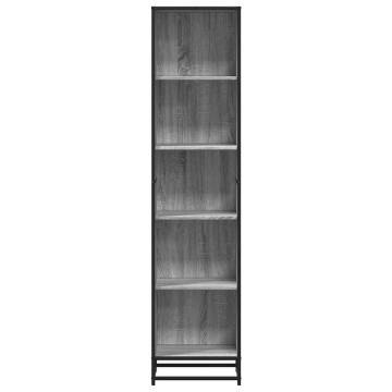 Book Cabinet Grey Sonoma - Stylish Storage Solution | HipoMarket