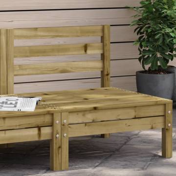 Garden Sofa Armless - Impregnated Wood Pine | HipoMarket