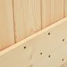 Sliding Door with Hardware Set 70x210 cm Solid Pine | HipoMarket