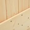 Sliding Door with Hardware Set - Solid Pine Wood 96x210 cm