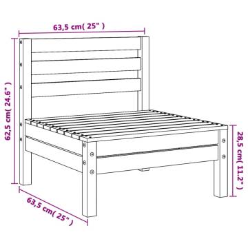 Garden Sofa Armless - Impregnated Wood Pine | HipoMarket