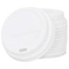 Paper Coffee Cup Lids Ø80 mm - 1000 pcs White Plastic