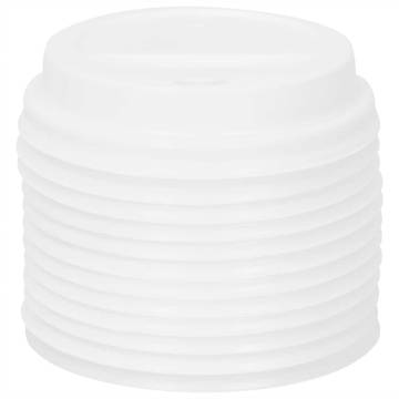 Paper Coffee Cup Lids Ø80 mm - 1000 pcs White Plastic