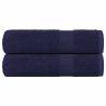  Shower Towels 2 pcs Navy Blue 70x140 cm 360 gsm 100% Cotton Colour navy blue Size 70 x 140 cm Quantity in Package 2 