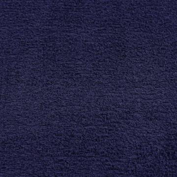 Navy Blue Shower Towels 2 pcs - 100% Cotton, 70x140 cm